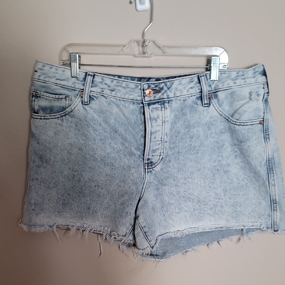 Express Acid Wash Jean Shorts